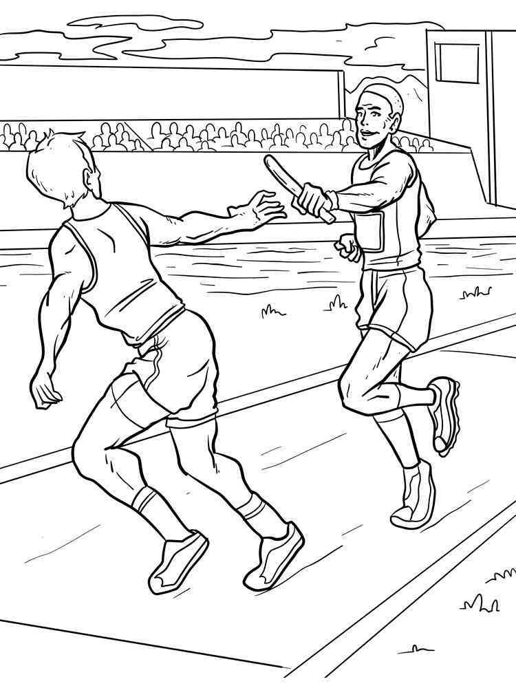 Athletics coloring pages