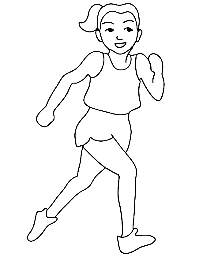 Athletics coloring pages