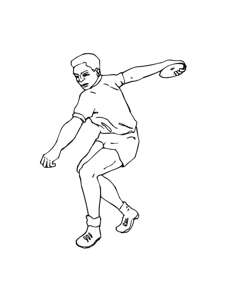 Track and field coloring pages