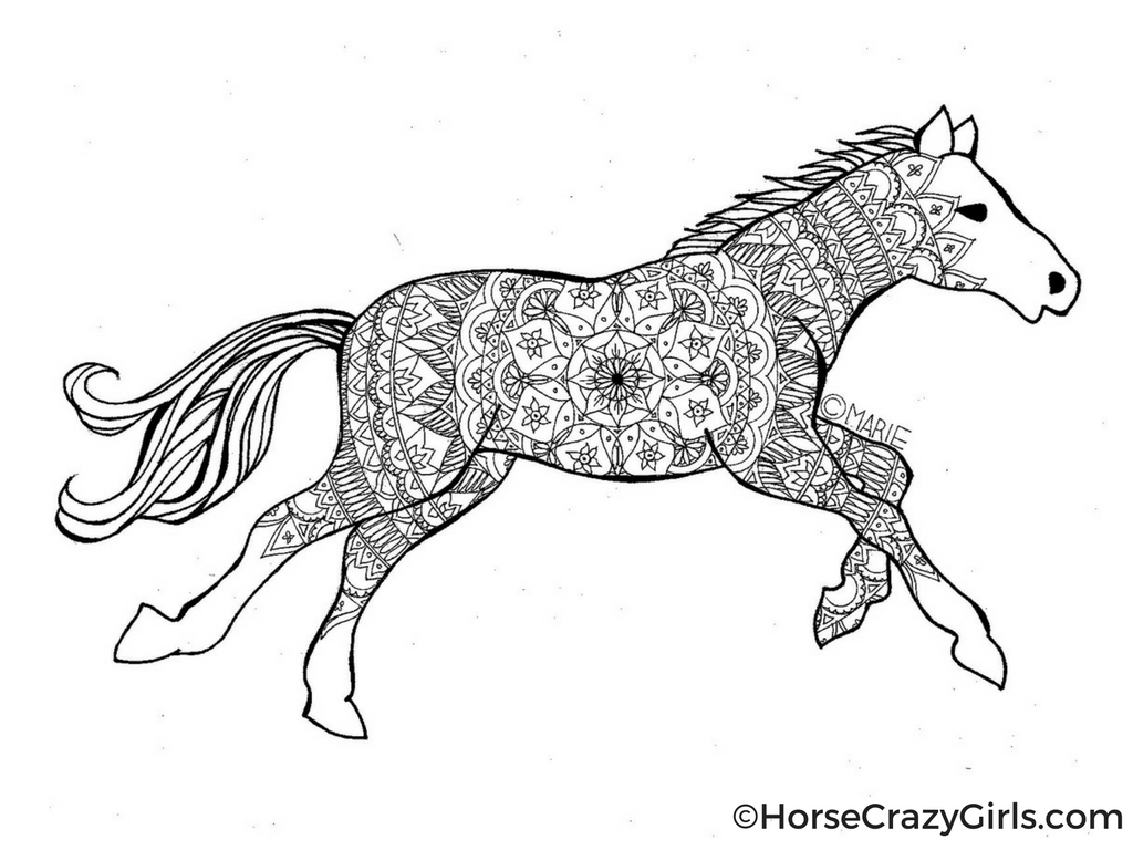 Horse coloring pages and printables