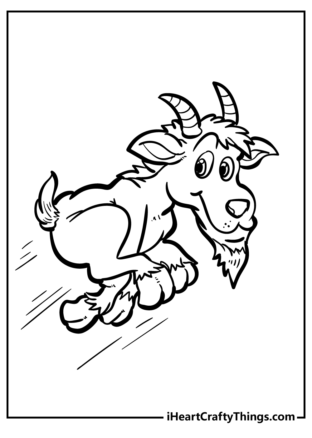 Goat coloring pages free printables