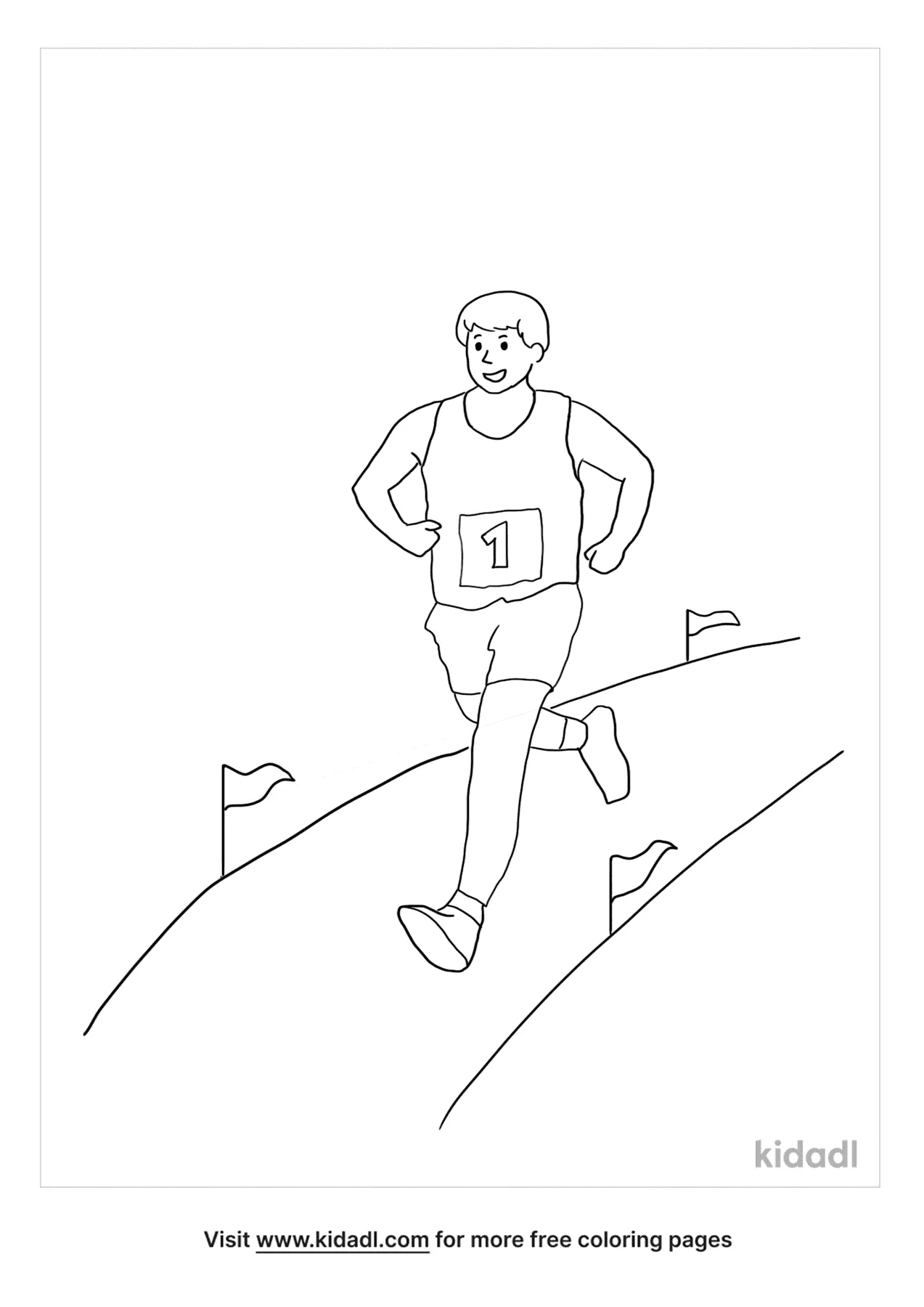 Free running track coloring page coloring page printables