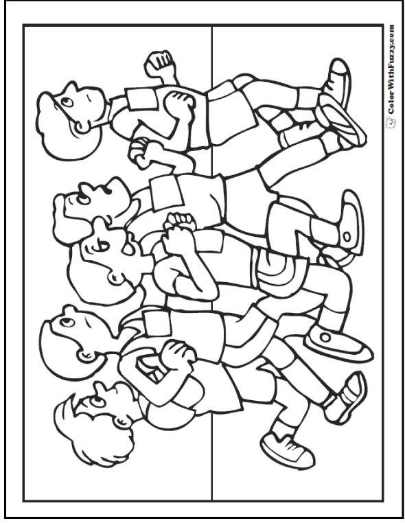 Sports coloring sheets â customize and print pdf