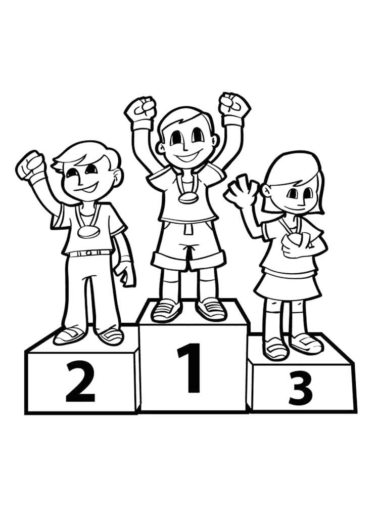 Track and field coloring pages