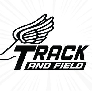 Track and field svg