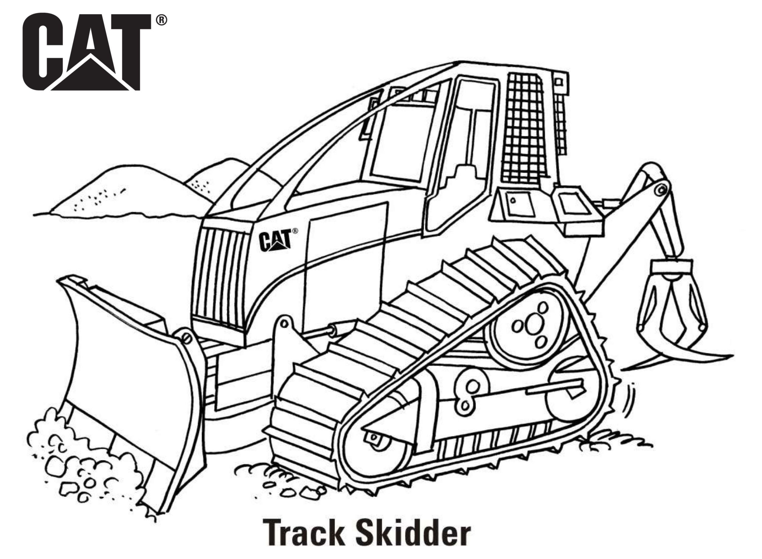 Equipment coloring pages erpillar