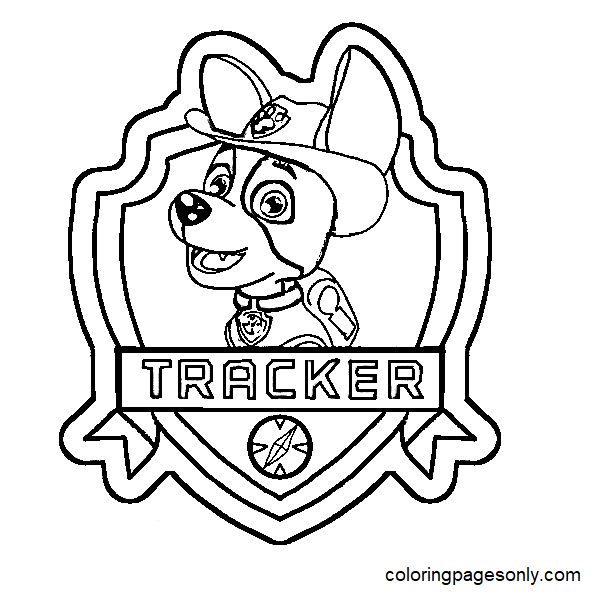 Tracker paw patrol coloring pages