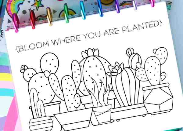 Free printable habit tracker stickers templates coloring pages for planners