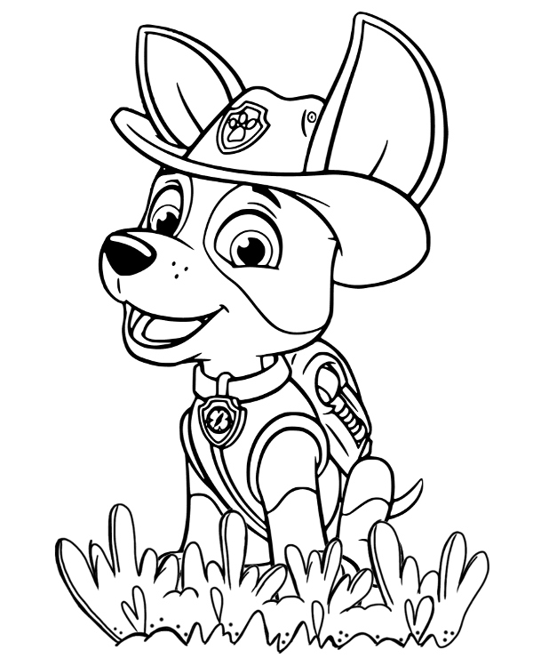 Tracker coloring sheet page