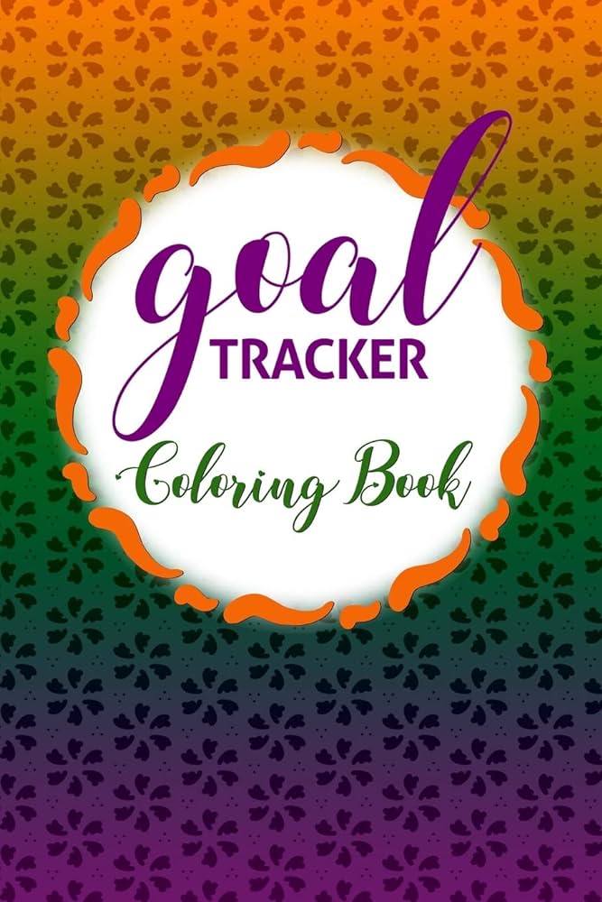 Goal tracker coloring book daily