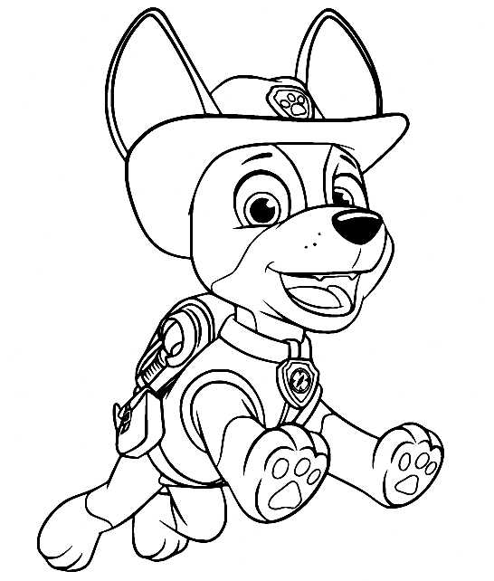 Tracker paw patrol coloring pages printable for free download