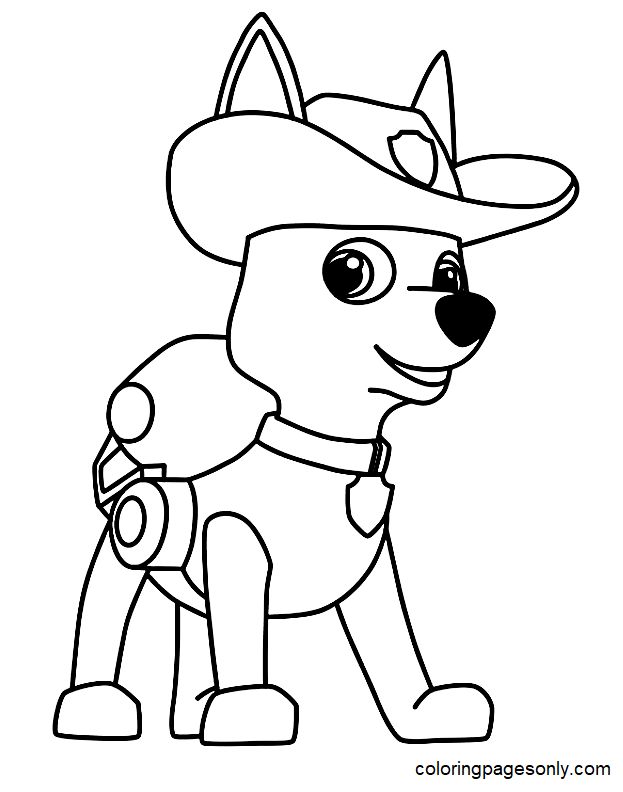 Tracker paw patrol coloring pages