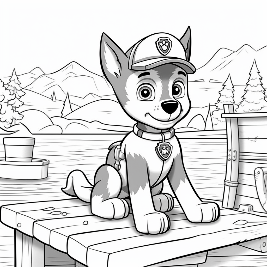 Free printable paw patrol coloring pages