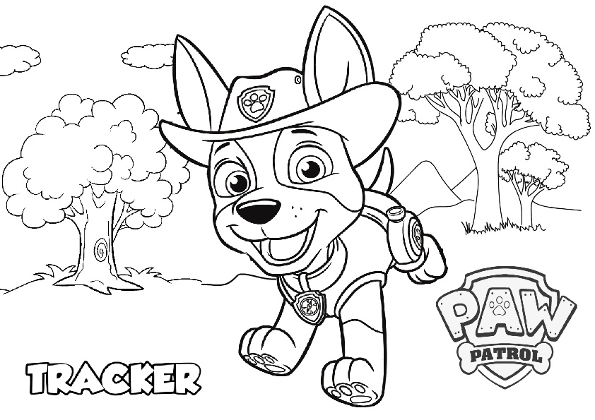 Paw patrol printable coloring for kids print color craft