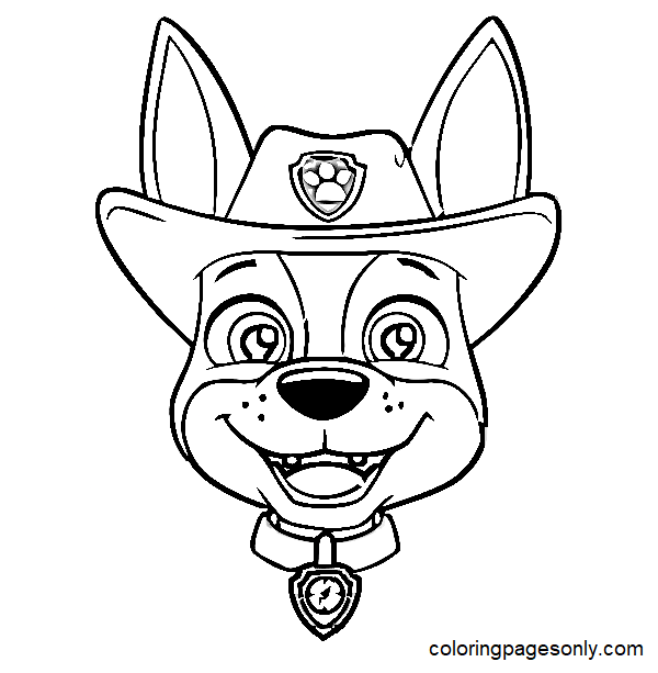 Tracker paw patrol coloring pages printable for free download