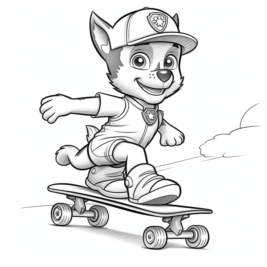 Free printable paw patrol coloring pages