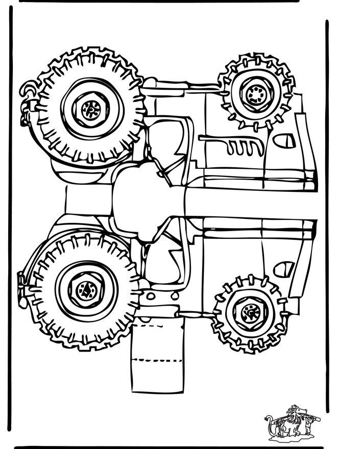 Papercraft tractor