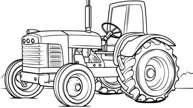 The tractors and farm from a farm coloring pages background farming coloring picture farm color background image and wallpaper for free download