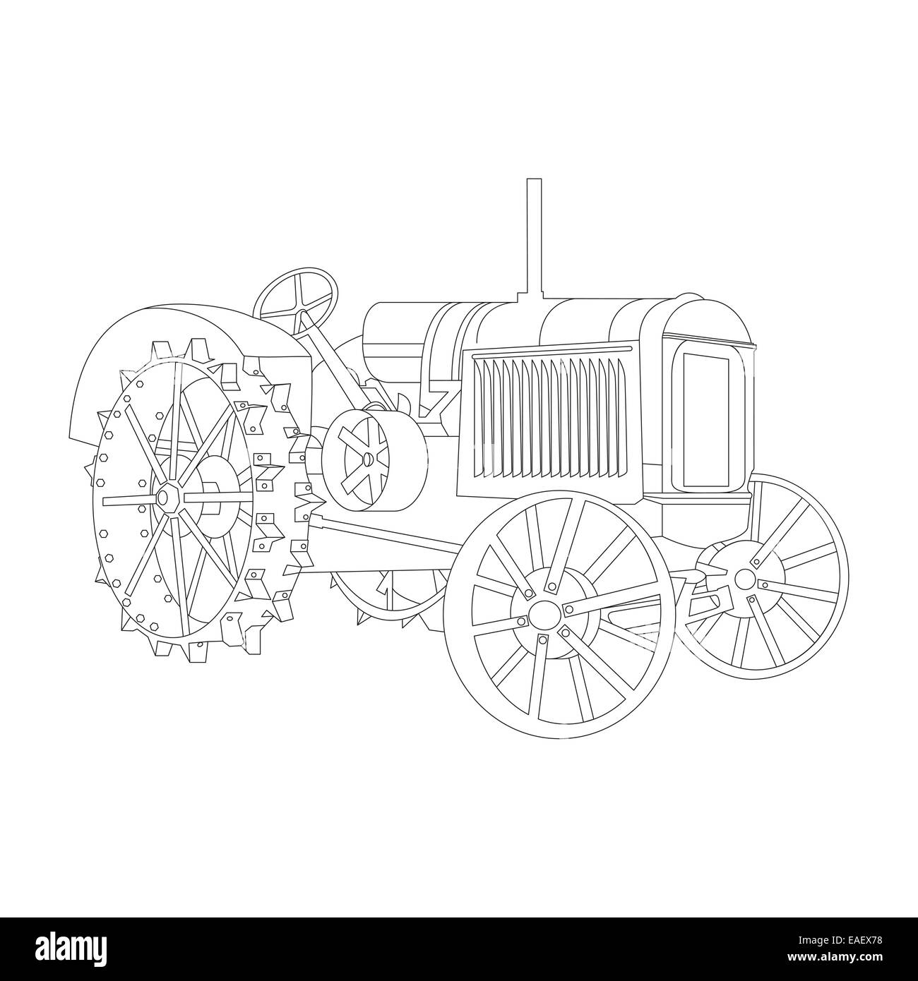 Tractor cut out stock images pictures