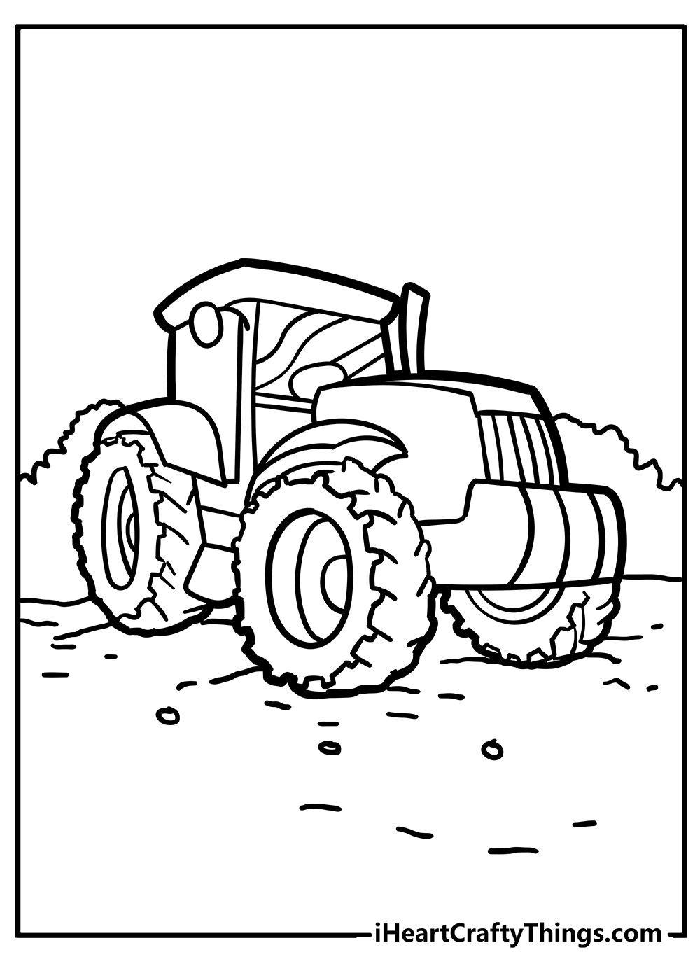 Tractor coloring pages free printables