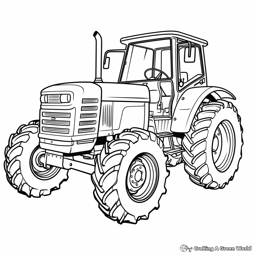 Tractor coloring pages