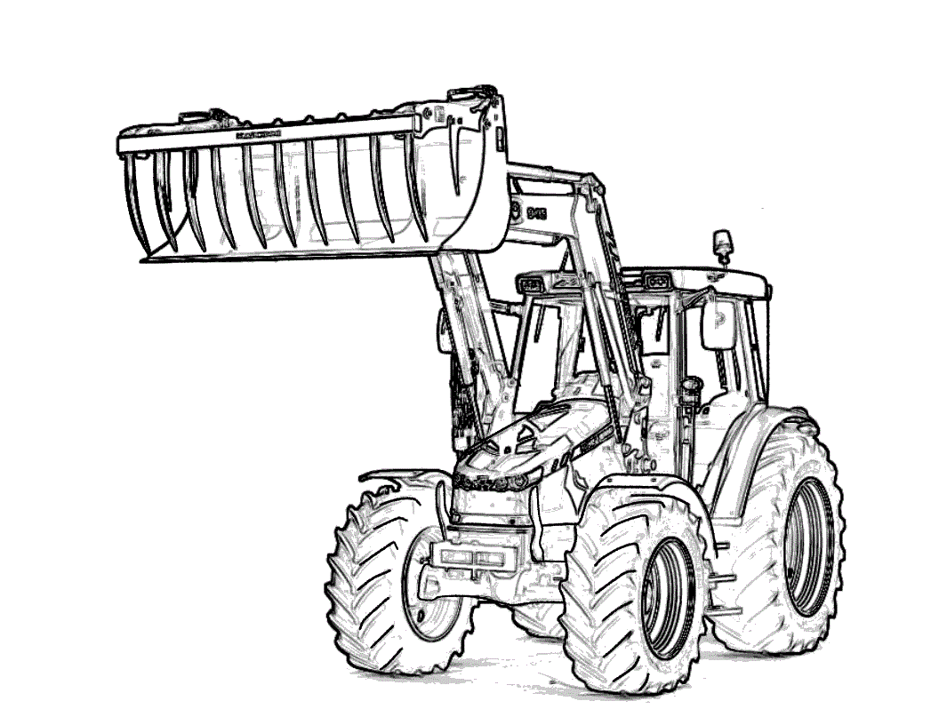 Free printable tractor coloring pages for kids