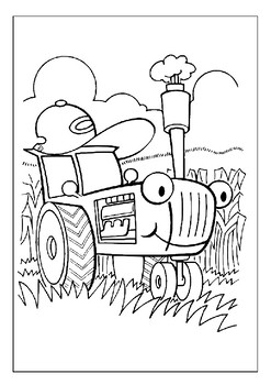 Coloring fun with tractors printable coloring pages collection for kids pdf