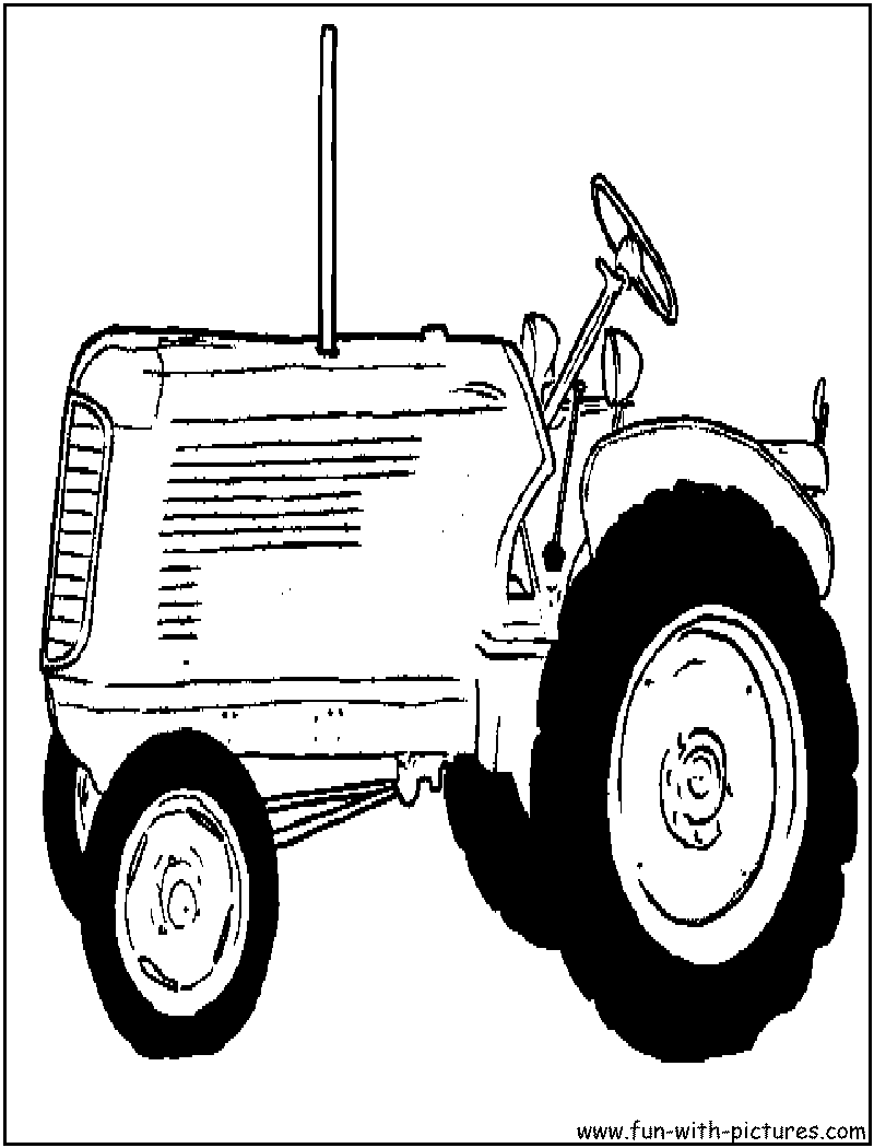 Tractor coloring pages