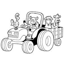 Top free printable tractor coloring pages online