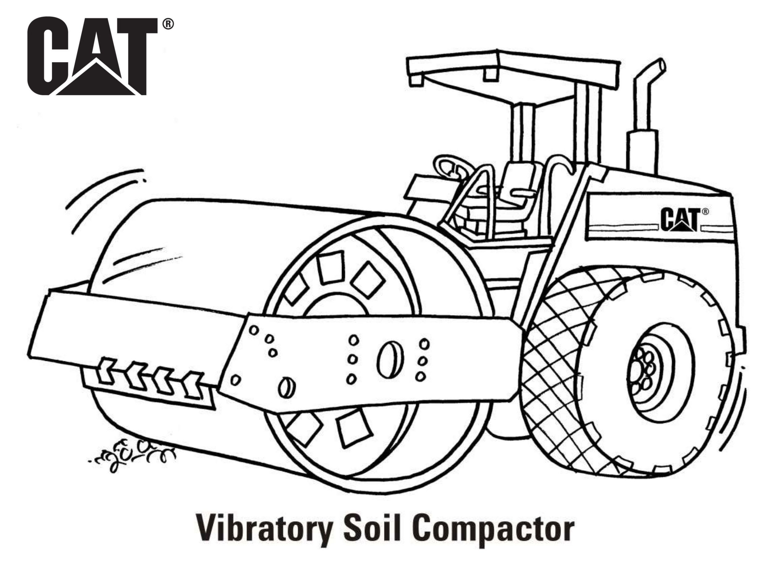 Equipment coloring pages erpillar