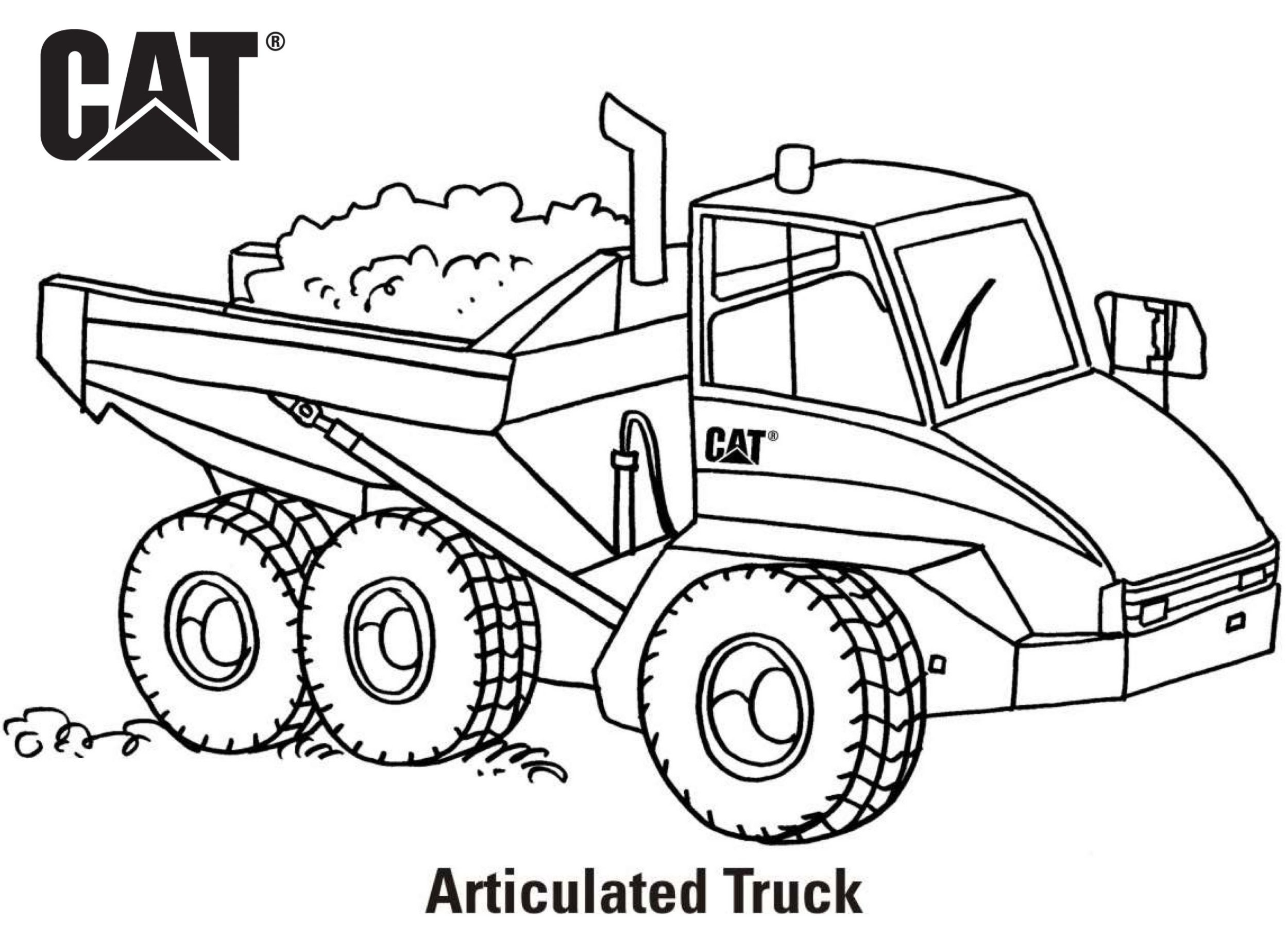 Equipment coloring pages erpillar