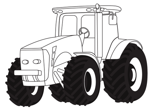 Agriculture tractor coloring page free printable coloring pages