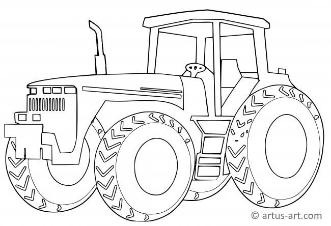 Tractor coloring page tractorcoloringpage