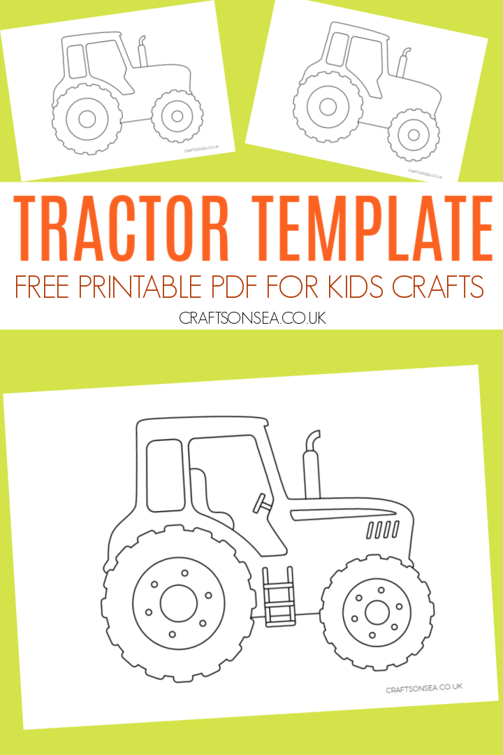 Free printable tractor template