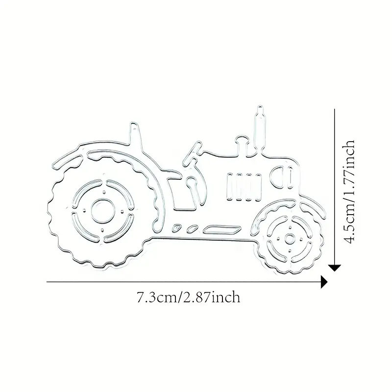 Metal cutting dies stencils adapted to diy scrapbook mini tractor card making metal embodying die cutting carbon steel cutting template