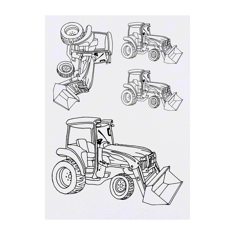 X tractor temporary tattoos to