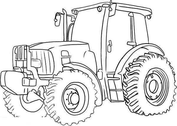 Coloring pages free tractor coloring pages