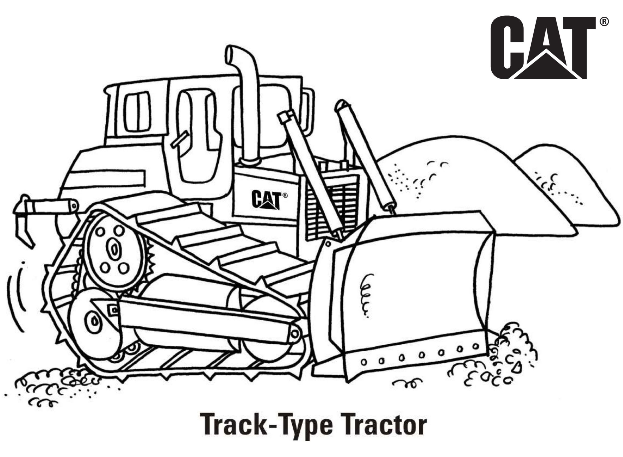 Equipment coloring pages erpillar