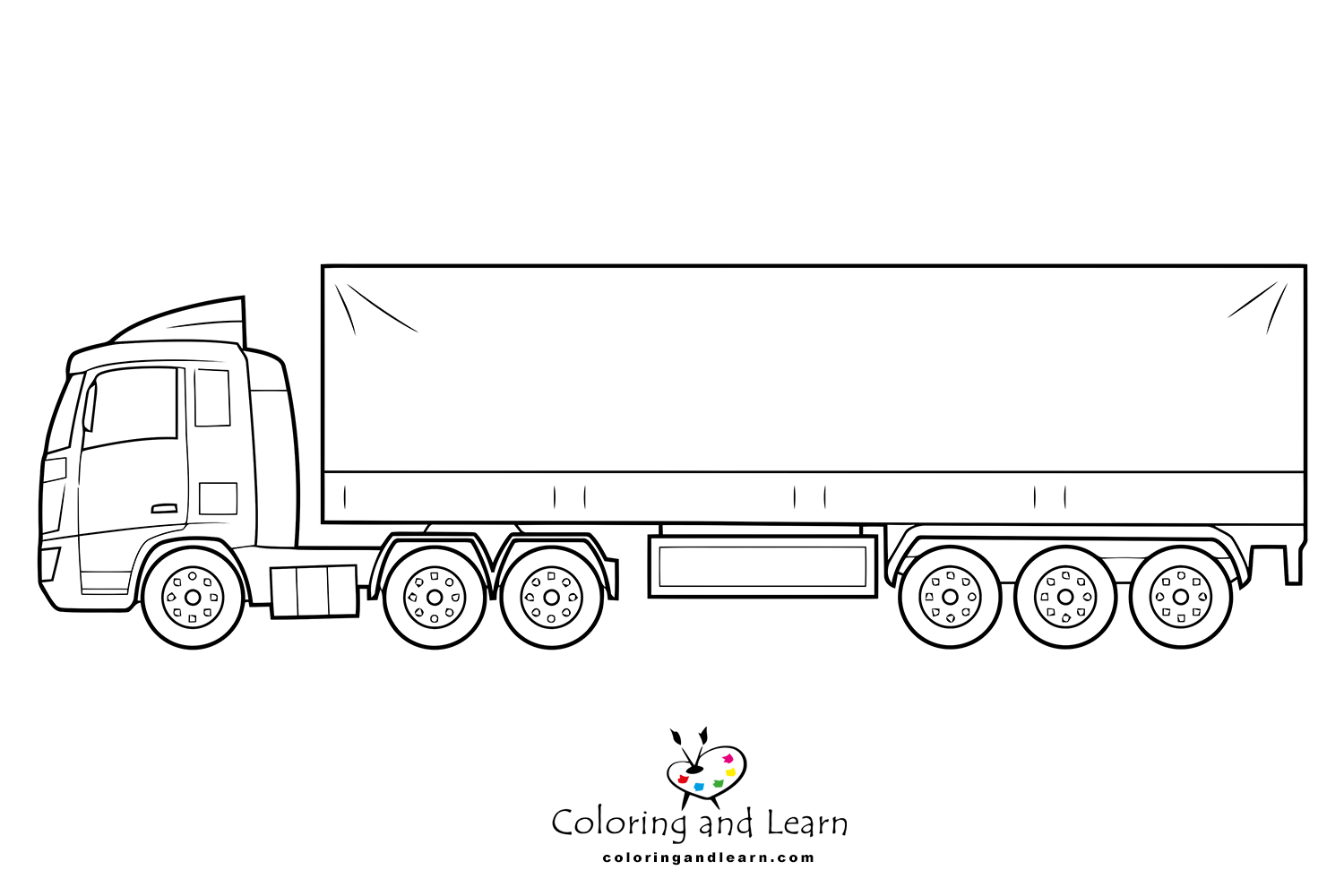 Truck coloring pages