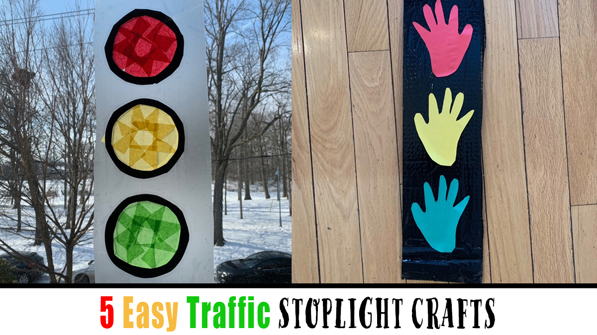 Easy traffic stoplights crafts for kids