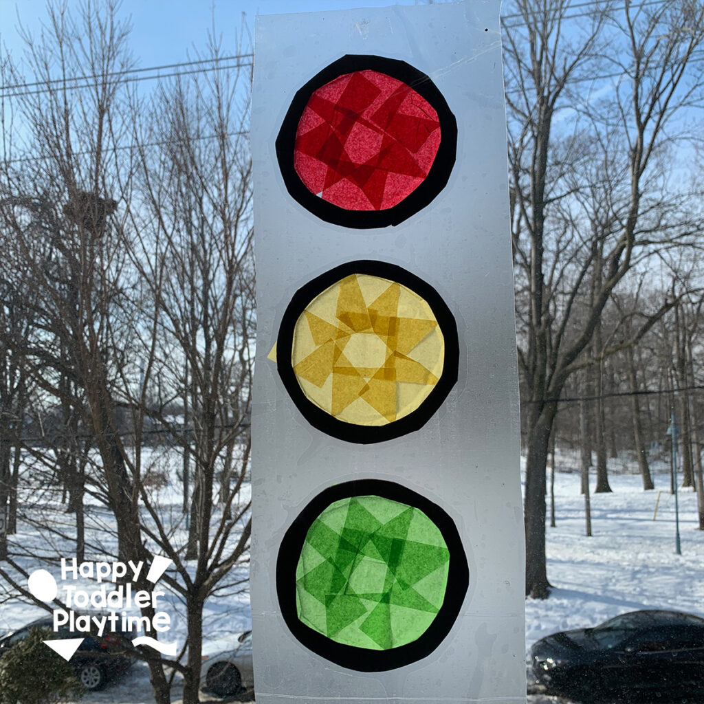 Easy traffic stoplights crafts for kids