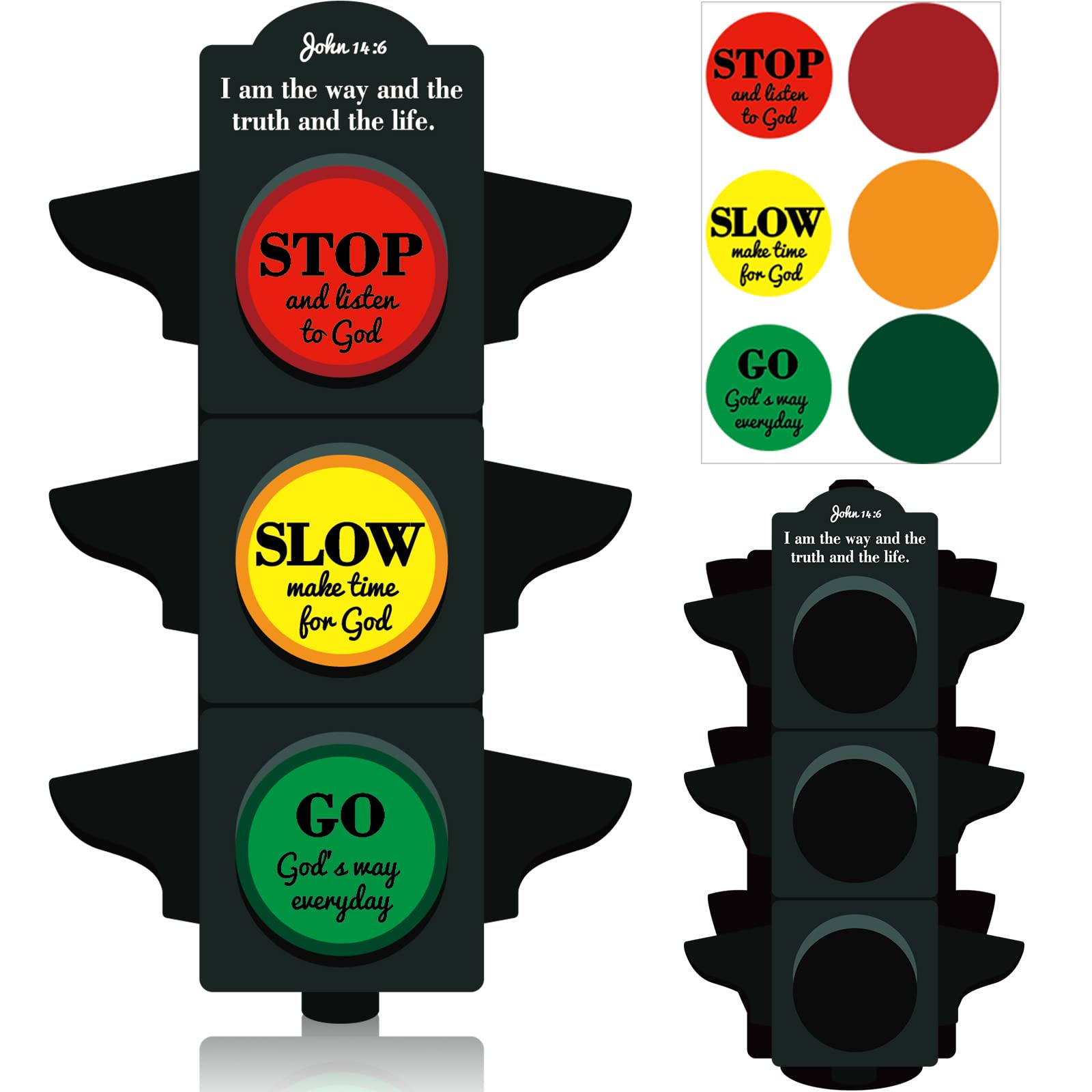 Pcs inspirational traffic light craft kit christian crafts sunday school crafts for kids religious crafts bible crafts for children bulk john crafts religious party classroom favor toys games