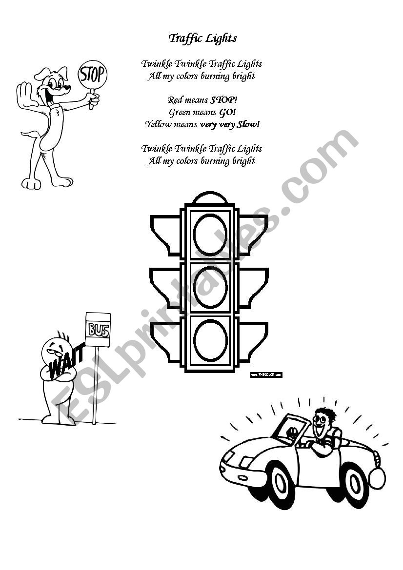 Traffic lights rhyme