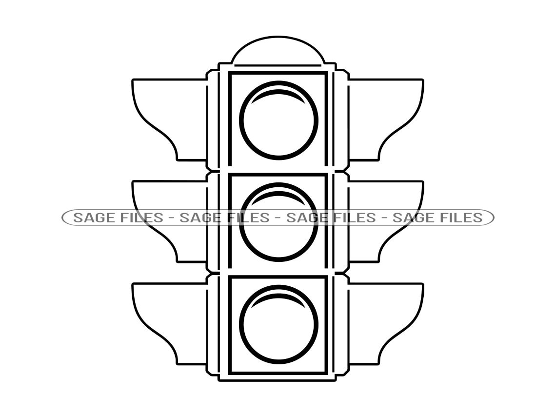 Traffic light outline svg traffic light svg traffic light clipart traffic light cut files for silhouette files for cricut png dxf