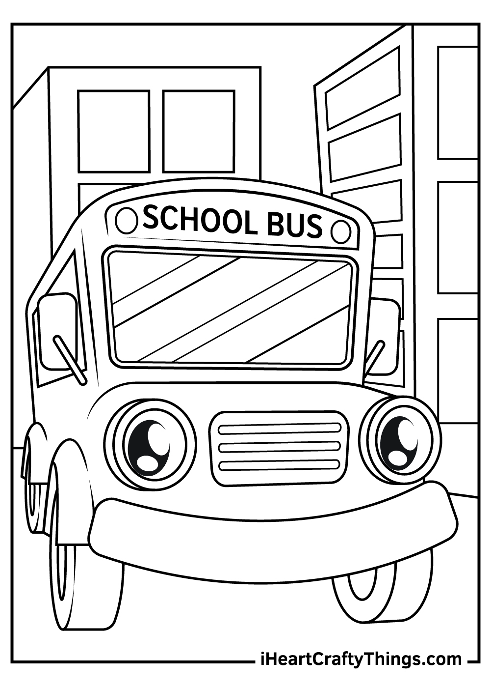 School bus coloring pages updated