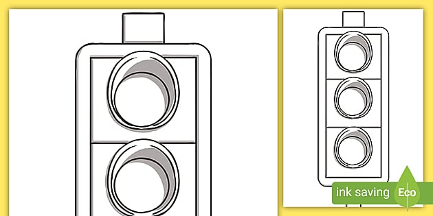 Traffic light template craft activity teacher made