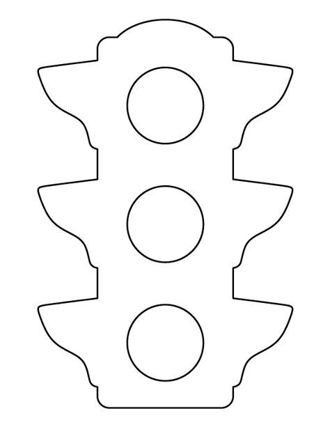 Traffic light pattern use the printable outline for crafts creating stencils scrapbooking and more fâ traffic light creative activities for kids quiet book