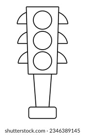 Hundred coloring pages traffic lights royalty