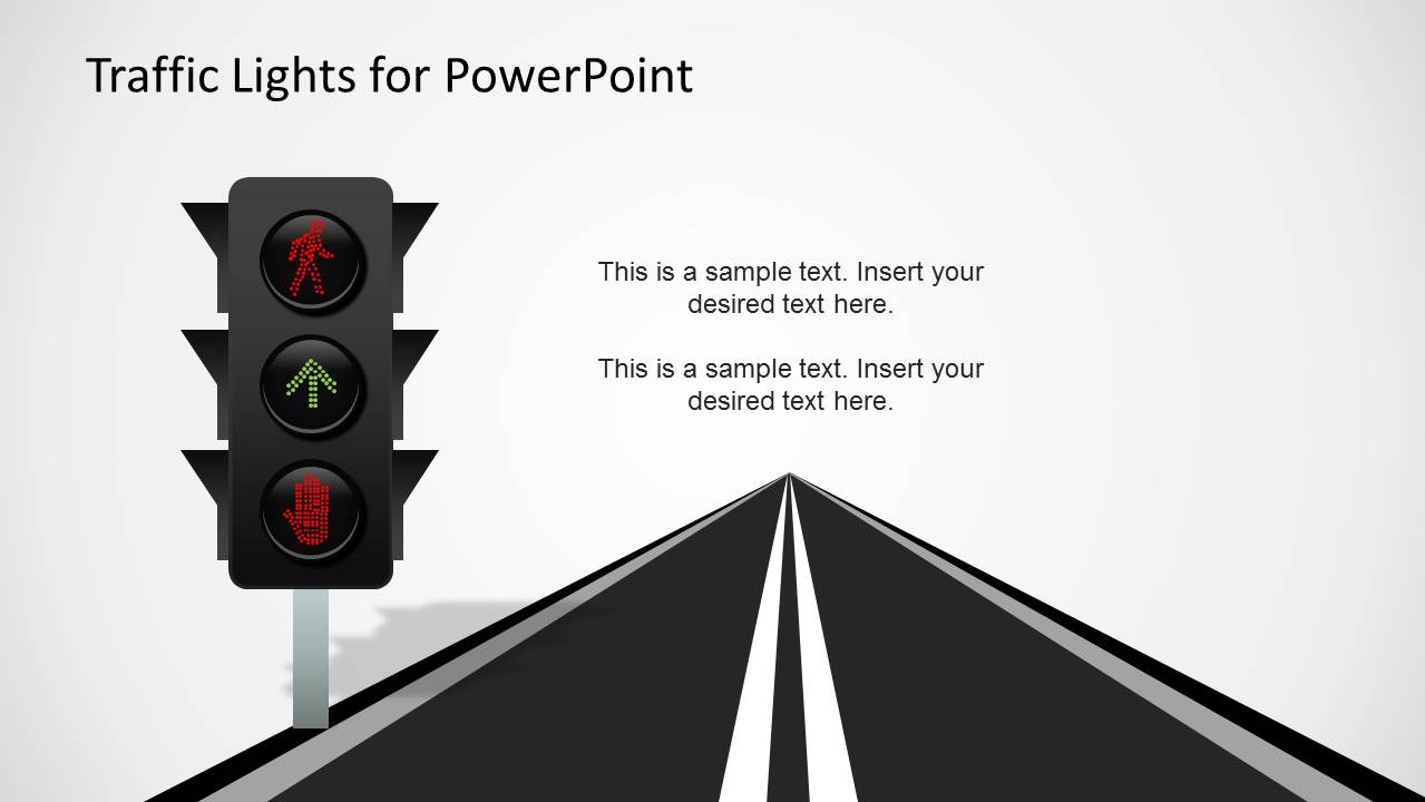 Traffic lights powerpoint template