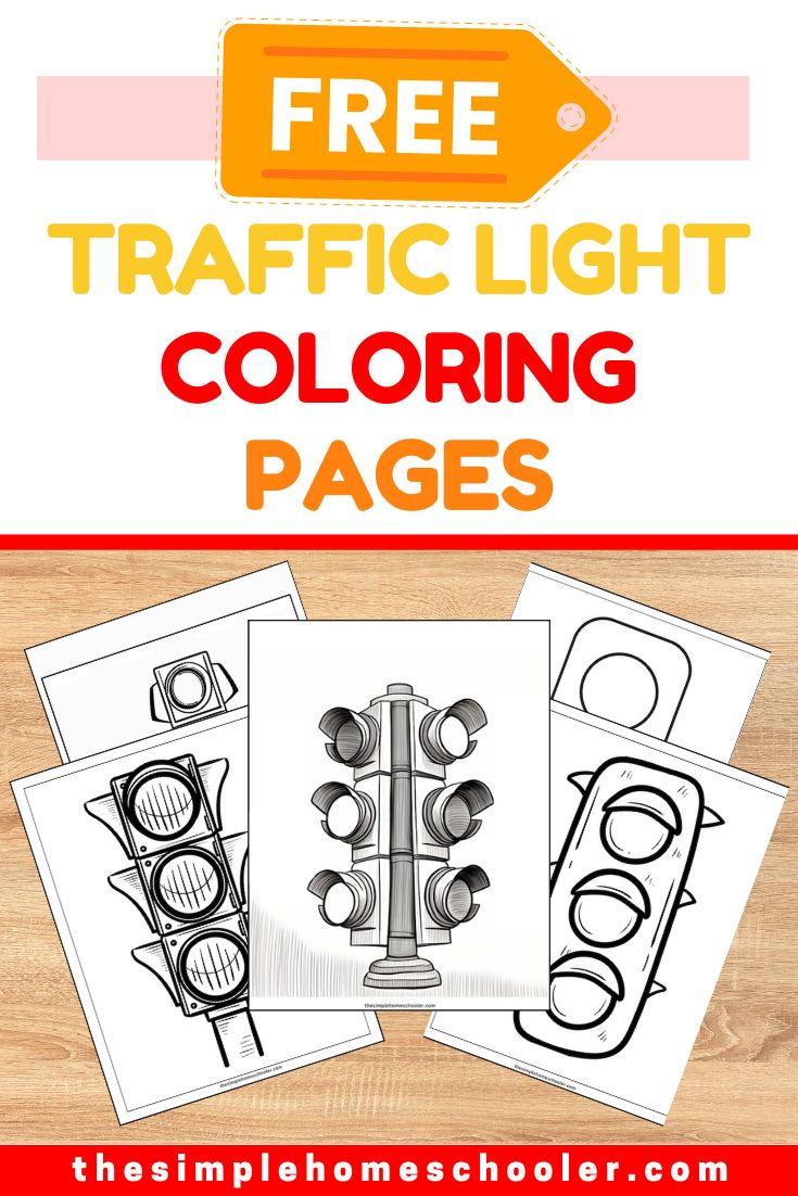 Terrific traffic light coloring pages free easy print